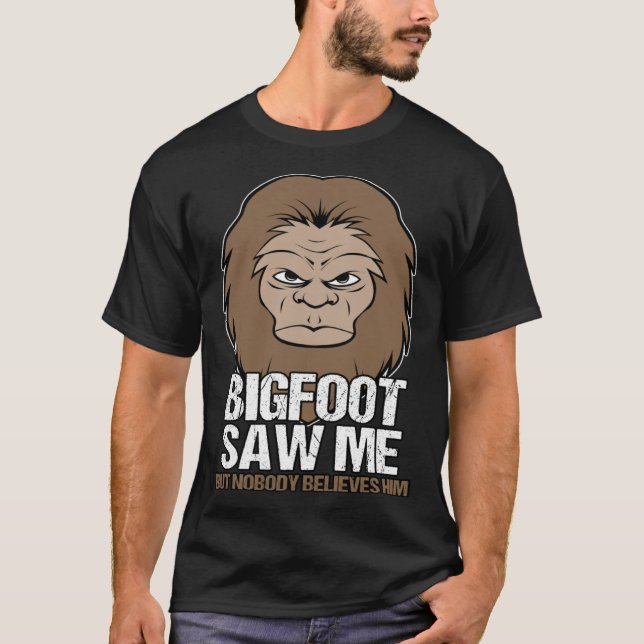 T-shirt Big Foot M'A Vu Mythique Créature (Devant)
