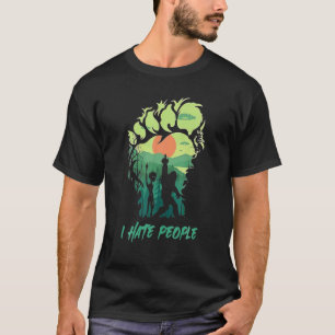 T-shirt Big Foot St. Patricks Day, Je Déteste Les Gens Sai