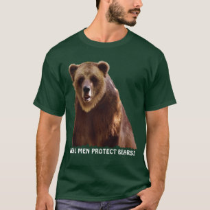 T-shirt Big Grizzly Bear Wildlife Protection Art Don