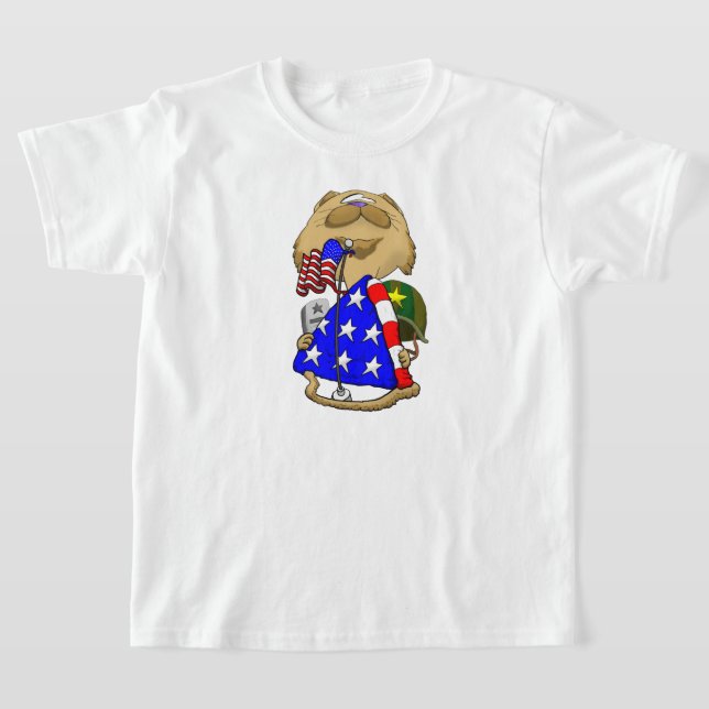 T-shirt Big Head Memorial Day Cat (Poser)
