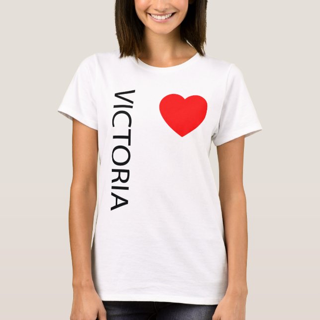 T-shirt Big Heart Victoria (Devant)
