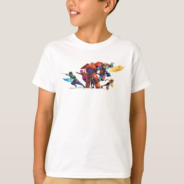 T-shirt Big Hero 6 Superheros (Devant)