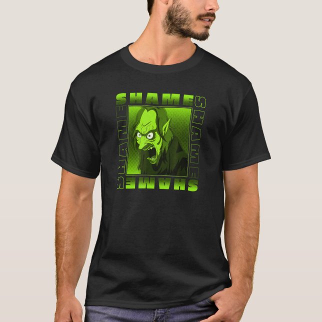 T-shirt Big Mouth Lionel St Swithens the Shame Wizard Box (Devant)