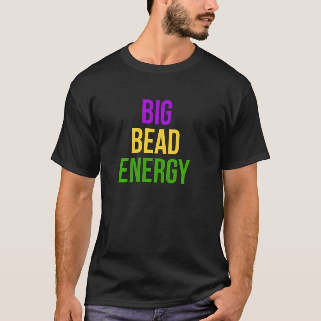 T-shirt Big perle Energy Mardi Gras Carnival New Orleans P (Devant)