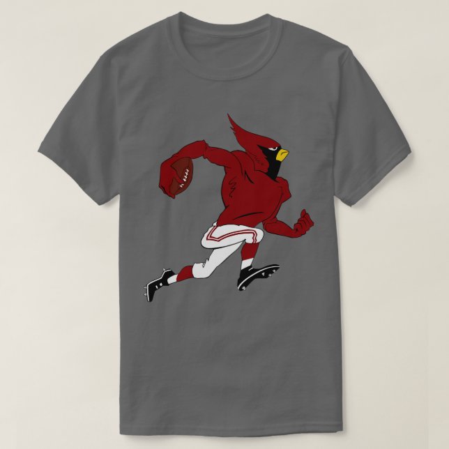 T-shirt Big Red Grid Bird (Design devant)