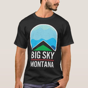 T-shirt Big Sky Montana Shirt, Big Sky Montana Station de 