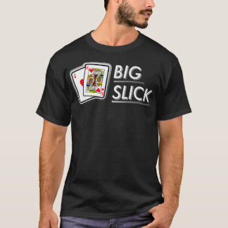 T-shirt Big Slick Poker Hand Ace King of Hearts 
