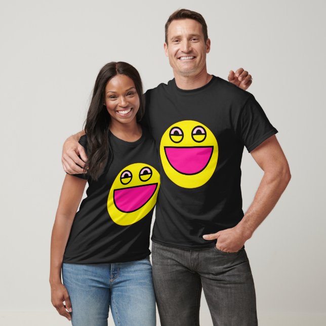 T-shirt Big Smiley Face (Unisexe)