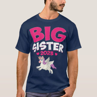 T-shirt Big Soeur 2023 Frères Faire-part Unicorne