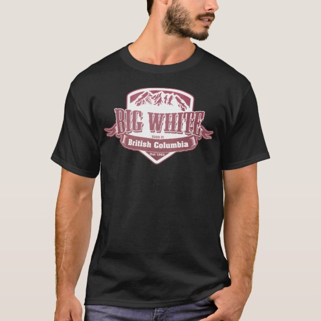 T-shirt Big White British Columbia Ski Resort (Devant)