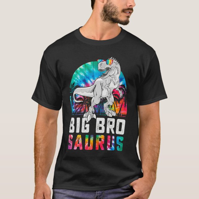 T-shirt Bigbrosaurus Rex Dinosaur Big Bro Saurus Family Ma (Devant)