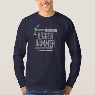T-shirt Biger Hammer Handyman Services White Gfx