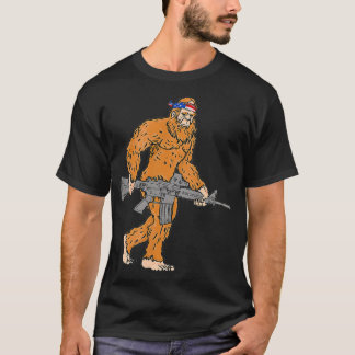 T-shirt Bigfoot 2ème amendement Droit à l'arme à l'ours et