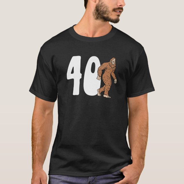 T-shirt Bigfoot 40E Anniversaire Sasquatch 40 Année O (Devant)