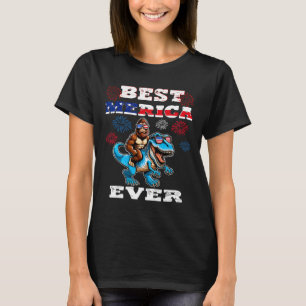 T-shirt Bigfoot 4 juillet 1776 Garçons Drapeau Américain H