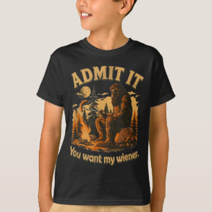 T-shirt Bigfoot a attrapé la saucisse blague drôle de sasq