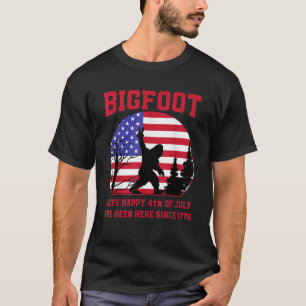 T-shirt Bigfoot America Rock sur le drapeau américain Patr