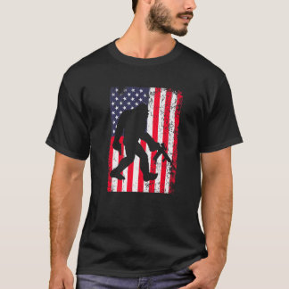 T-shirt Bigfoot American Flag 2E Amendement