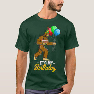 T-shirt Bigfoot Anniversaire Cake Balloons Sasquatch Yeti