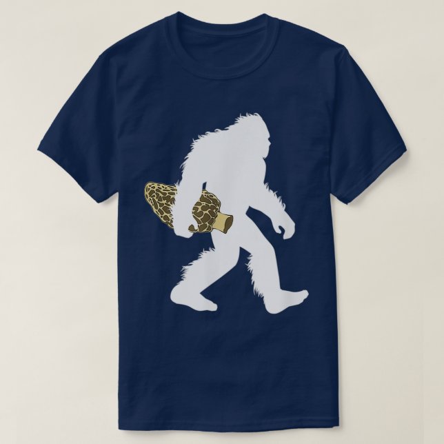 T-shirt Bigfoot avec Morel Mushroom asquatch Fungi (Design devant)