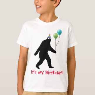T-shirt Bigfoot c'est mon anniversaire !