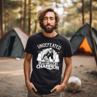 T-shirt Bigfoot - Champion invaincu de cache-cache