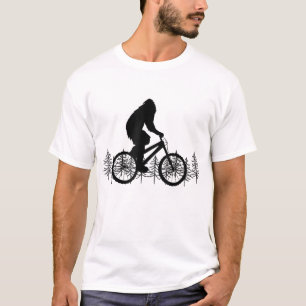 T-shirt Bigfoot Circule Un VTT De Montagne Drôle MTB