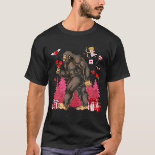 T-shirt Bigfoot Coeur Valentine Amour Sasquatch Croire