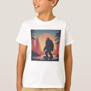 T-shirt Bigfoot dans la forêt