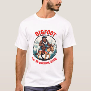 T-shirt Bigfoot Démocrate Pour Président 2028