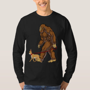 T-shirt Bigfoot Dog Walk Chihuahua Drôle Amateurs de sasqu