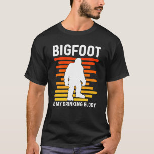 T-shirt Bigfoot est mon pote à boire Retro Sasquatch