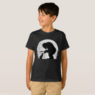 T-shirt Bigfoot et chat boop sous la lune