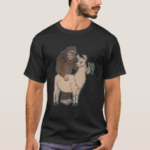T-shirt Bigfoot et Llama Best Friends Funny Sasquatch Gif