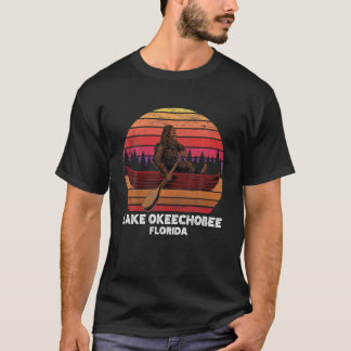 T-shirt Bigfoot Fishing Lake Canoeing Lake Okeechobee