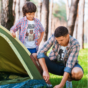 T-shirt Bigfoot Gardez Votre Calme Et Allez à La Pêche Drô