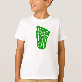T-shirt Bigfoot ! Grand yeti de pied de Sasquatch (VERT)