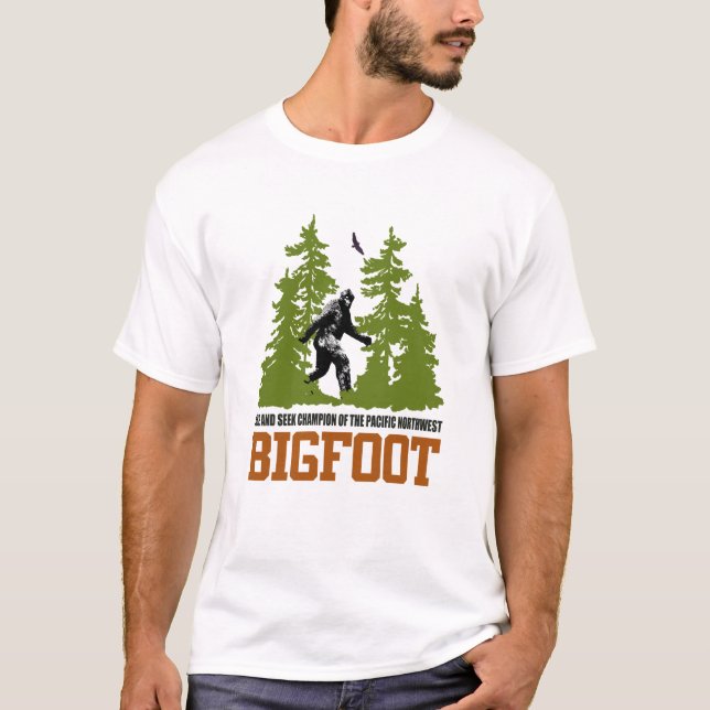 T-shirt Bigfoot Hide et Seek Champion du Pacifique Nord-Ou (Devant)