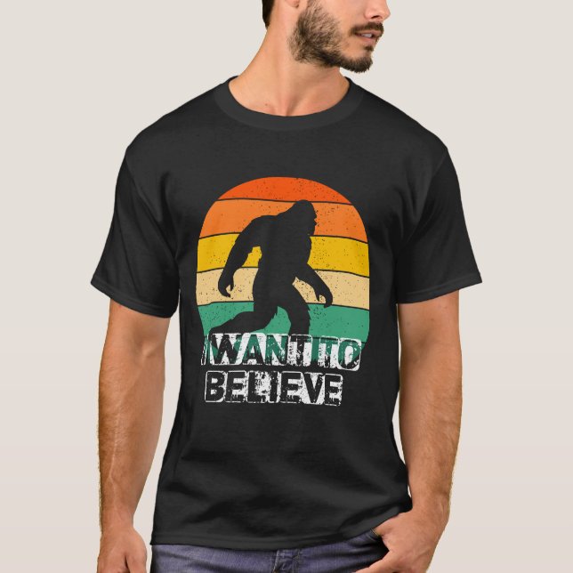 T-shirt Bigfoot Je Veux Croire (Devant)