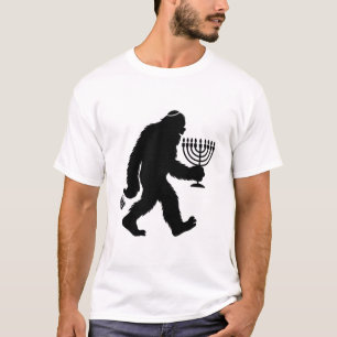 T-shirt Bigfoot juif Hanukkah Chanukah Humour Hilarant
