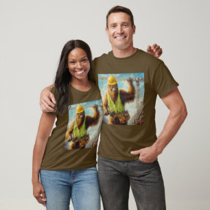 T-shirt Bigfoot le travailleur du bâtiment
