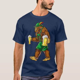 T-shirt Bigfoot Lederhosen T Shirt Oktoberfest Hommes Pros