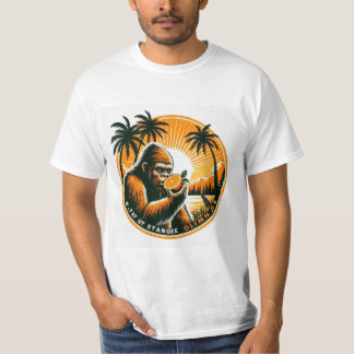 T-shirt Bigfoot mangeant une orange