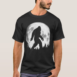 T-shirt Bigfoot Night Stroll ! Pleine lune cool Et Arbres 