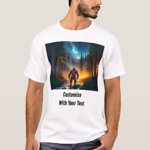 T-shirt Bigfoot Night Woods Moon