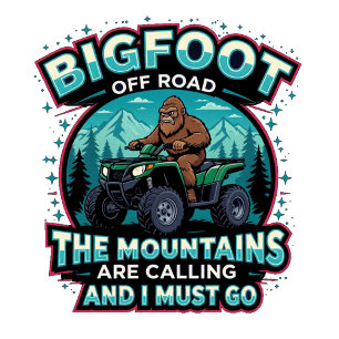 T-shirt Bigfoot Off Road Les montagnes appellent