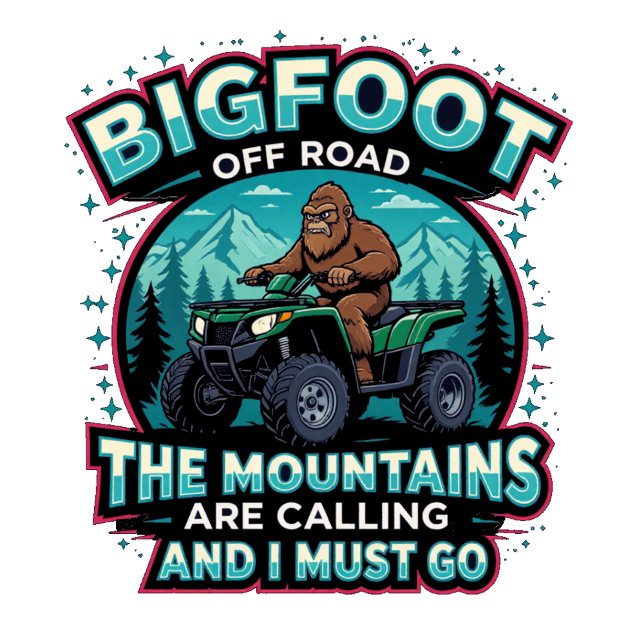 T-shirt Bigfoot Off Road The Mountains Are Calling (Créateur téléchargé)