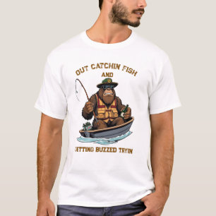 T-shirt Bigfoot Pêche et Boisson