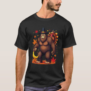 T-shirt Bigfoot Pèlerin Turquie Banana Ornement Drôle Merc