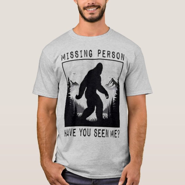 T-shirt BIGFOOT - Personne disparue (Devant)